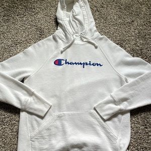 Champion hoodie, small size, red white and blue